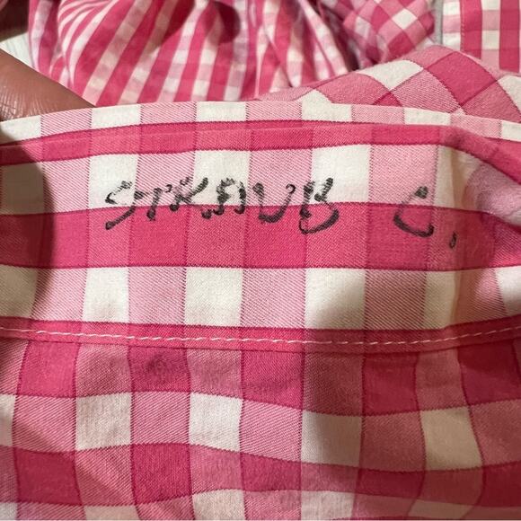 PETER MILLAR Seaside Men's Ocean Gingham Sport Shirt size M - Picture 4 of 8